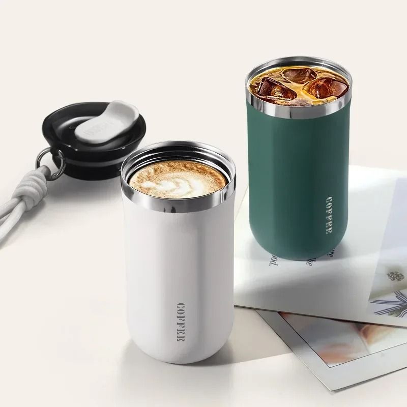 Premium Thermal Insulated Business Mug 304 Stainless Steel Leakproof Portable Coffee Cup 2