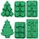 Festive 6Cavity Silicone Christmas Baking Mold DIY Chocolate Cake Decoration Tools 0