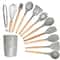 JUSTINLAU 12Piece Premium Silicone Kitchen Utensils Set NonStick HeatResistant Baking Tools 10