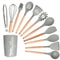 JUSTINLAU 12Piece Premium Silicone Kitchen Utensils Set NonStick HeatResistant Baking Tools 10