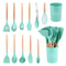 JUSTINLAU 12Piece Premium Silicone Kitchen Utensils Set NonStick HeatResistant Baking Tools 11