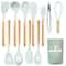 JUSTINLAU 12Piece Premium Silicone Kitchen Utensils Set NonStick HeatResistant Baking Tools 12