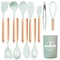 JUSTINLAU 12Piece Premium Silicone Kitchen Utensils Set NonStick HeatResistant Baking Tools 12