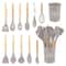 JUSTINLAU 12Piece Premium Silicone Kitchen Utensils Set NonStick HeatResistant Baking Tools 15