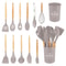 JUSTINLAU 12Piece Premium Silicone Kitchen Utensils Set NonStick HeatResistant Baking Tools 15