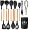 JUSTINLAU 12Piece Premium Silicone Kitchen Utensils Set NonStick HeatResistant Baking Tools 7