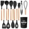 JUSTINLAU 12Piece Premium Silicone Kitchen Utensils Set NonStick HeatResistant Baking Tools 7