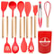 JUSTINLAU 12Piece Premium Silicone Kitchen Utensils Set NonStick HeatResistant Baking Tools 8
