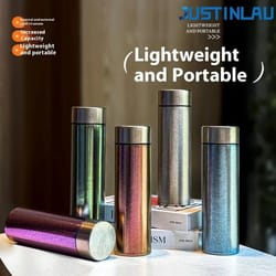 justinlau pure titanium insulated cup – lightweight thermal bottle for business & travel