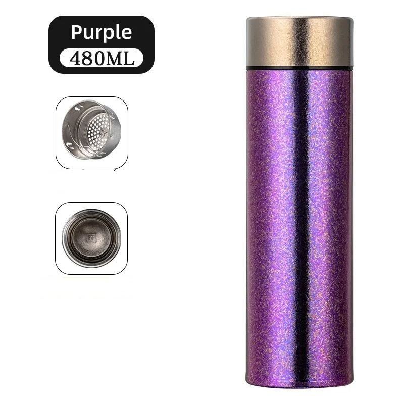 JUSTINLAU Pure Titanium Insulated Cup Lightweight Thermal Bottle For Business Travel 10