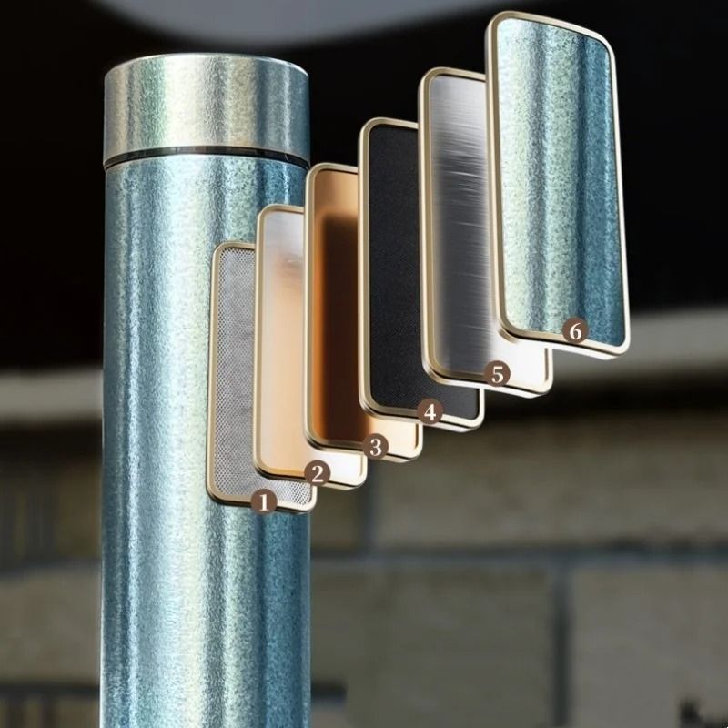 JUSTINLAU Pure Titanium Insulated Cup Lightweight Thermal Bottle For Business Travel 5