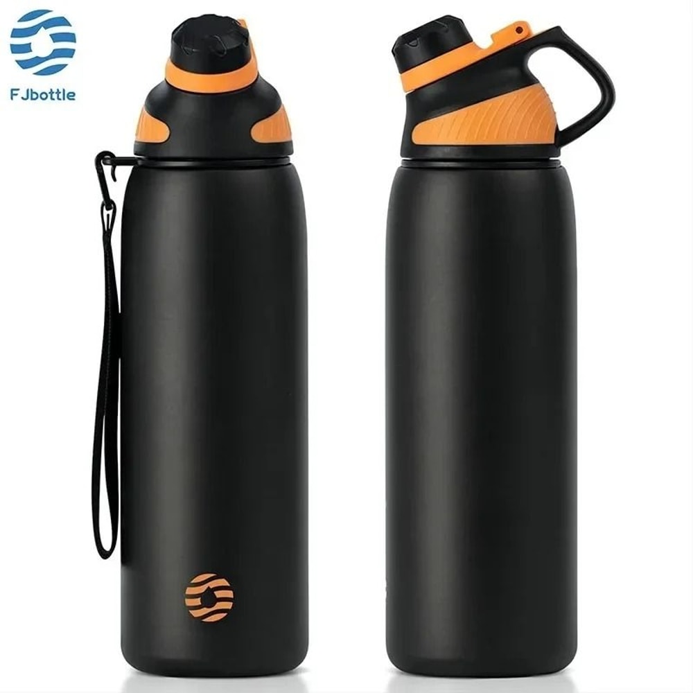 Fjbottle Magnetic Lid Thermos 1000ML DoubleWall Vacuum Insulated Water Bottle 0