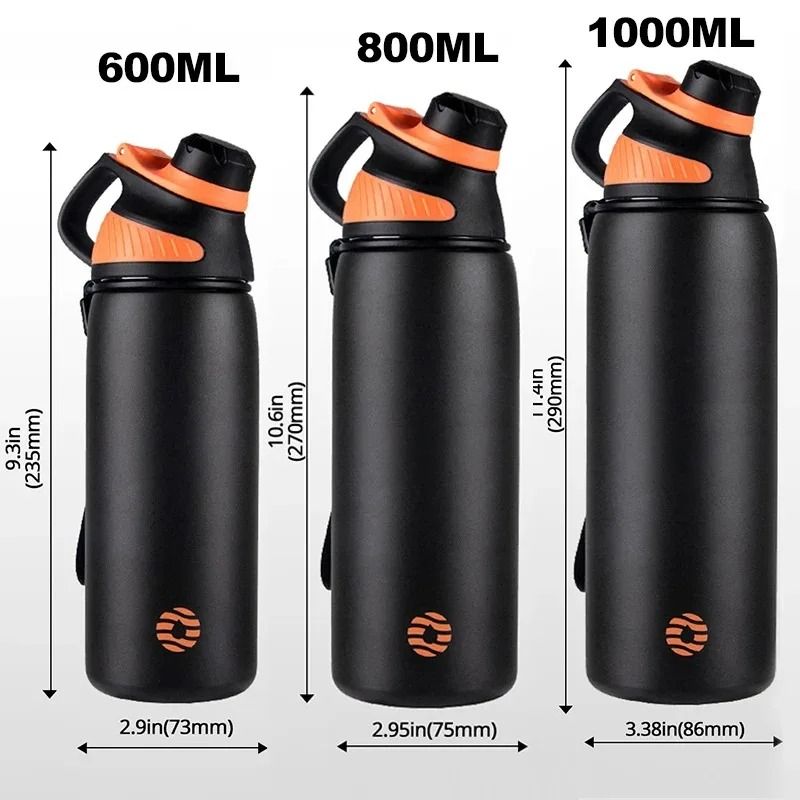 Fjbottle Magnetic Lid Thermos 1000ML DoubleWall Vacuum Insulated Water Bottle 5