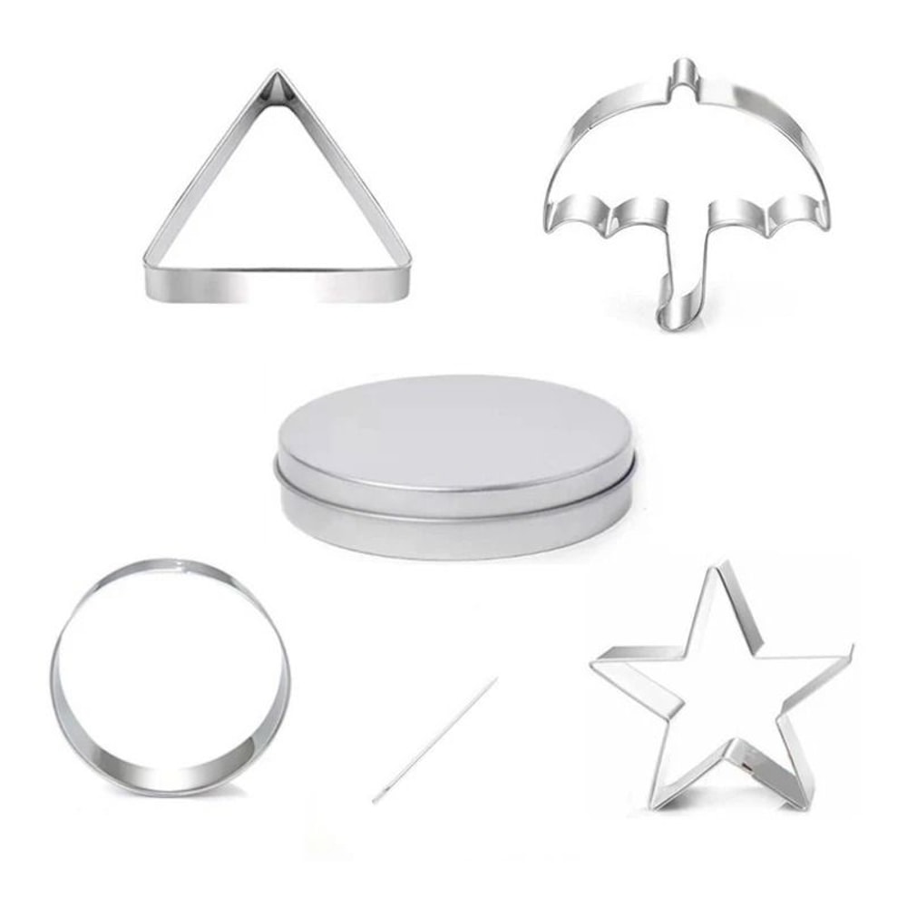 12Piece Korean Candy Game Cookie Mold Set Stainless Steel Sugar Cookie Molds For Fans 6