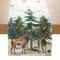 Christmas Table Runner Creative Printed Linen Dinner Table Mat Festive Xmas Decor 5