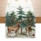 Christmas Table Runner Creative Printed Linen Dinner Table Mat Festive Xmas Decor 6