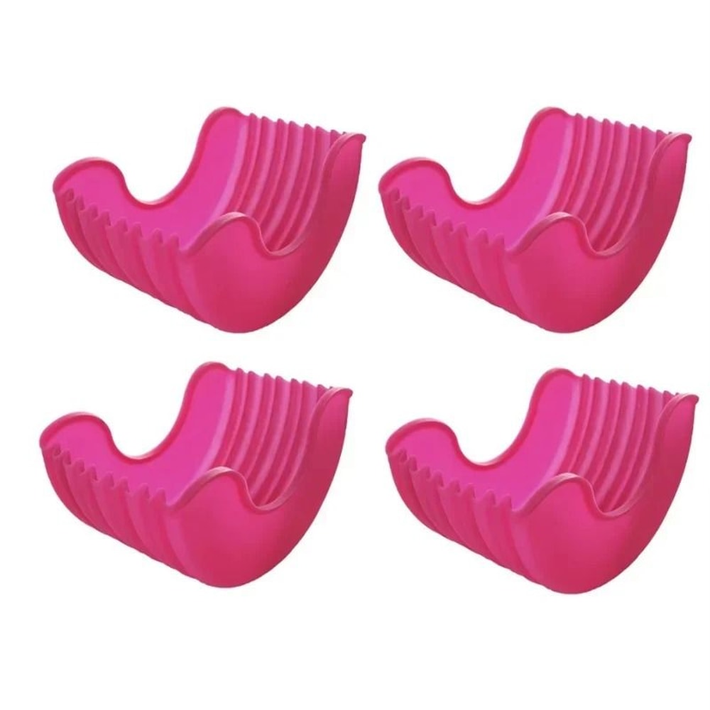 Reusable Silicone Burger Tray Flexible Burger Holder Shelf Sandwich Rack For Kitchen Dining 11