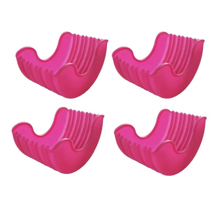 Reusable Silicone Burger Tray Flexible Burger Holder Shelf Sandwich Rack For Kitchen Dining 11