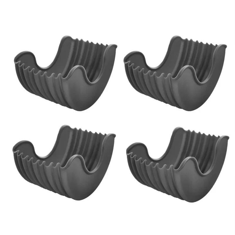 Reusable Silicone Burger Tray Flexible Burger Holder Shelf Sandwich Rack For Kitchen Dining 13