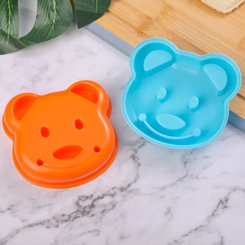 Bear Car Sandwich Mold Set Creative Bread Cutter Sealer For Fun Childrens Lunches 2