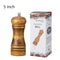 Premium Rubber Wood Pepper Grinder Manual Spice Cumin Mill With Ceramic Core 6