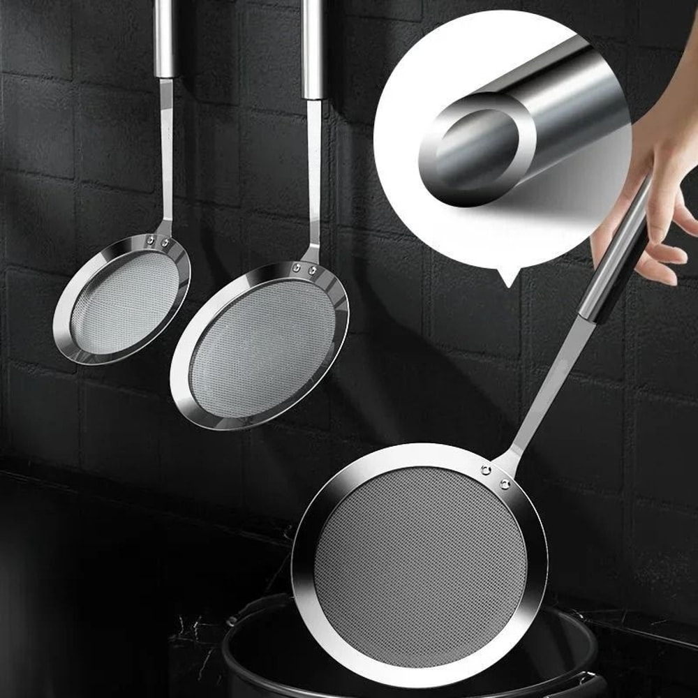 Premium 304 Stainless Steel Fine Mesh Filter MultiFunction Household Colander 0