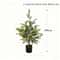 JUSTINLAU 2FT Artificial Norfolk Pine Cypress Tree Potted Tabletop Faux Holiday Decor 9