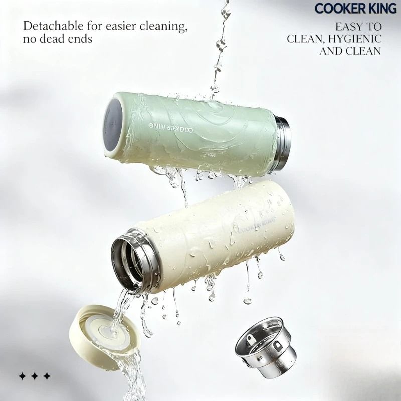 COOKER KING 360ml Vacuum Flask Stainless Steel Thermal Coffee Mug Portable Bicycle Water Bottle 4