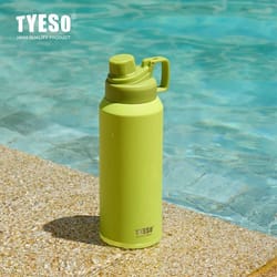 tyeso large capacity sports thermos – matte stainless steel outdoor water kettle