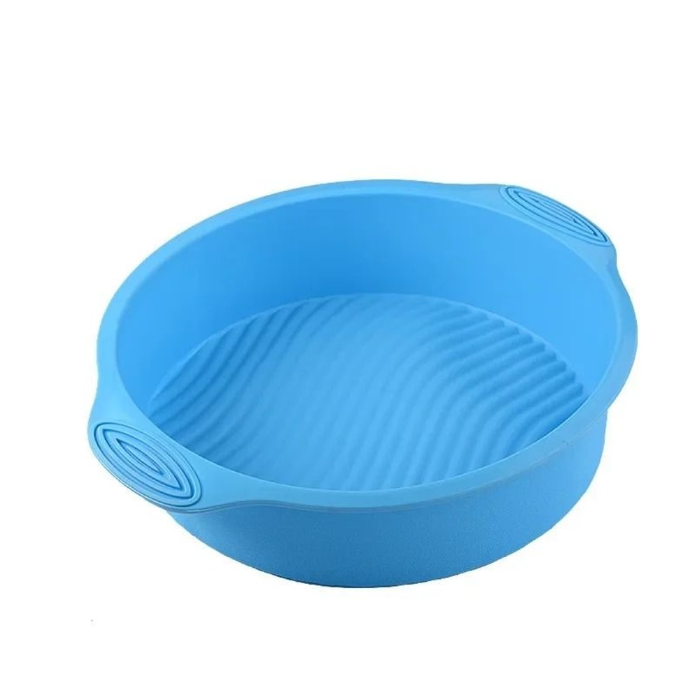 Round Large Silicone Baking Pan Professional Pastry Muffin Cake Mold 10