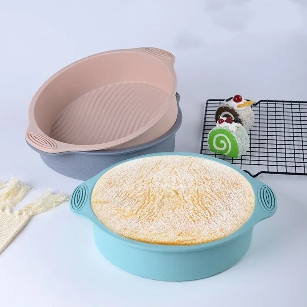 Round Large Silicone Baking Pan Professional Pastry Muffin Cake Mold 1