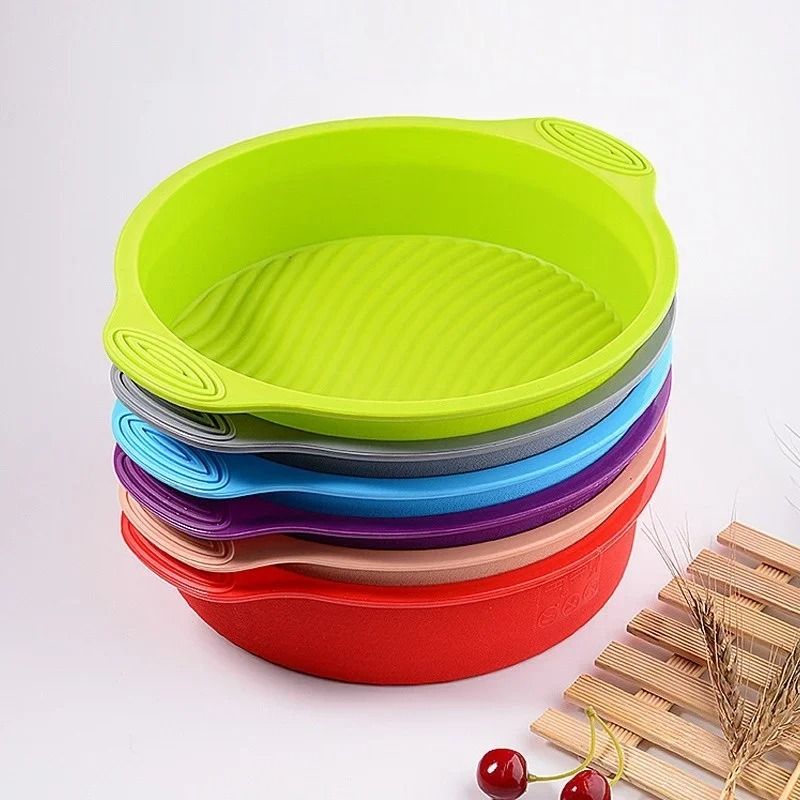 Round Large Silicone Baking Pan Professional Pastry Muffin Cake Mold 3