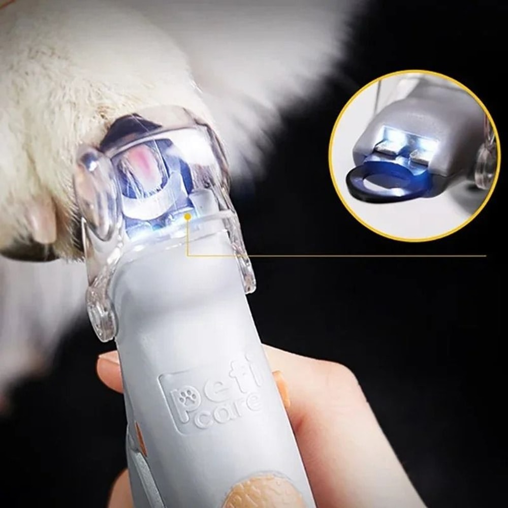 Professional LED Pet Nail Clipper Grooming Trimmer With Magnifying Mirror For Dogs Cats 1
