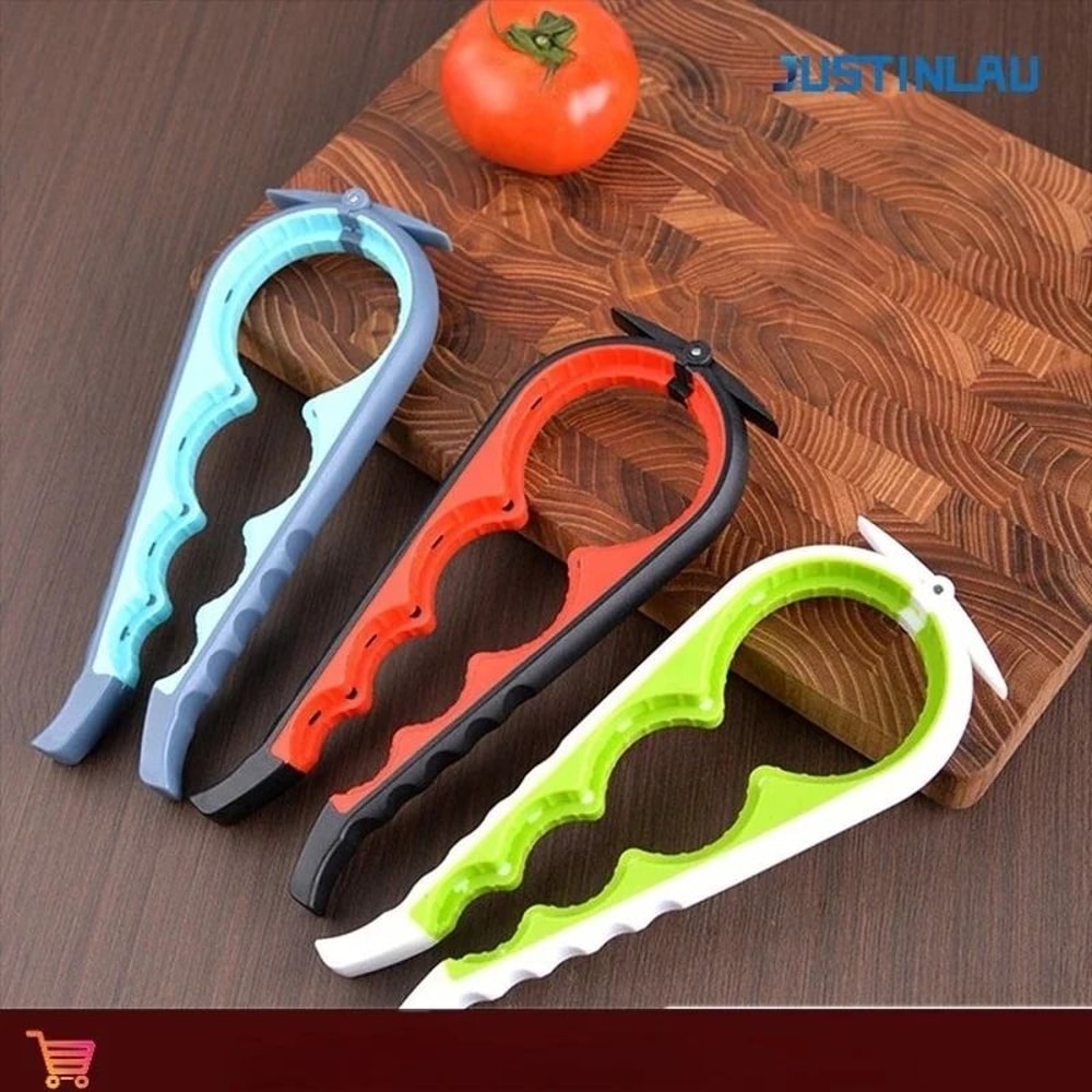 JUSTINLAU 4in1 MultiFunctional Can Bottle Opener Ergonomic AntiSlip Cap Twister 1