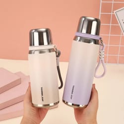 premium 316 stainless steel vacuum insulated bottle – gradient color portable thermo cup