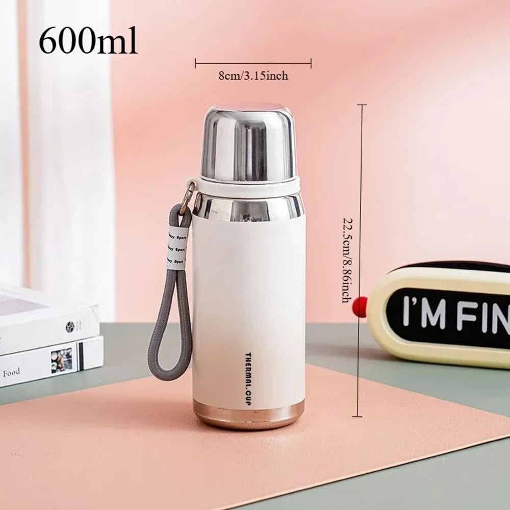 Premium 316 Stainless Steel Vacuum Insulated Bottle Gradient Color Portable Thermo Cup 6