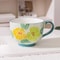JUSTINLAU Relief Flower Ceramic Mug HandDrawn Art Breakfast Milk Oat Cup 7