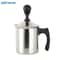 JUSTINLAU Stainless Steel Milk Frothing Pitcher Manual Foam Maker With Double Filter Screen 1
