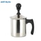 JUSTINLAU Stainless Steel Milk Frothing Pitcher Manual Foam Maker With Double Filter Screen 1