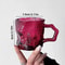 Rose Glacier Glass Mug 200ML HighAppearance Household Drinkware 5