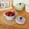 200ML Mini Ceramic Casserole Dish Oven Safe Ramekin With Lid Handles 3