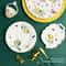 European Style Lemon Pattern Ceramic Dining Set Elegant Dinner Steak Dessert Plates 3