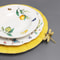 European Style Lemon Pattern Ceramic Dining Set Elegant Dinner Steak Dessert Plates 4