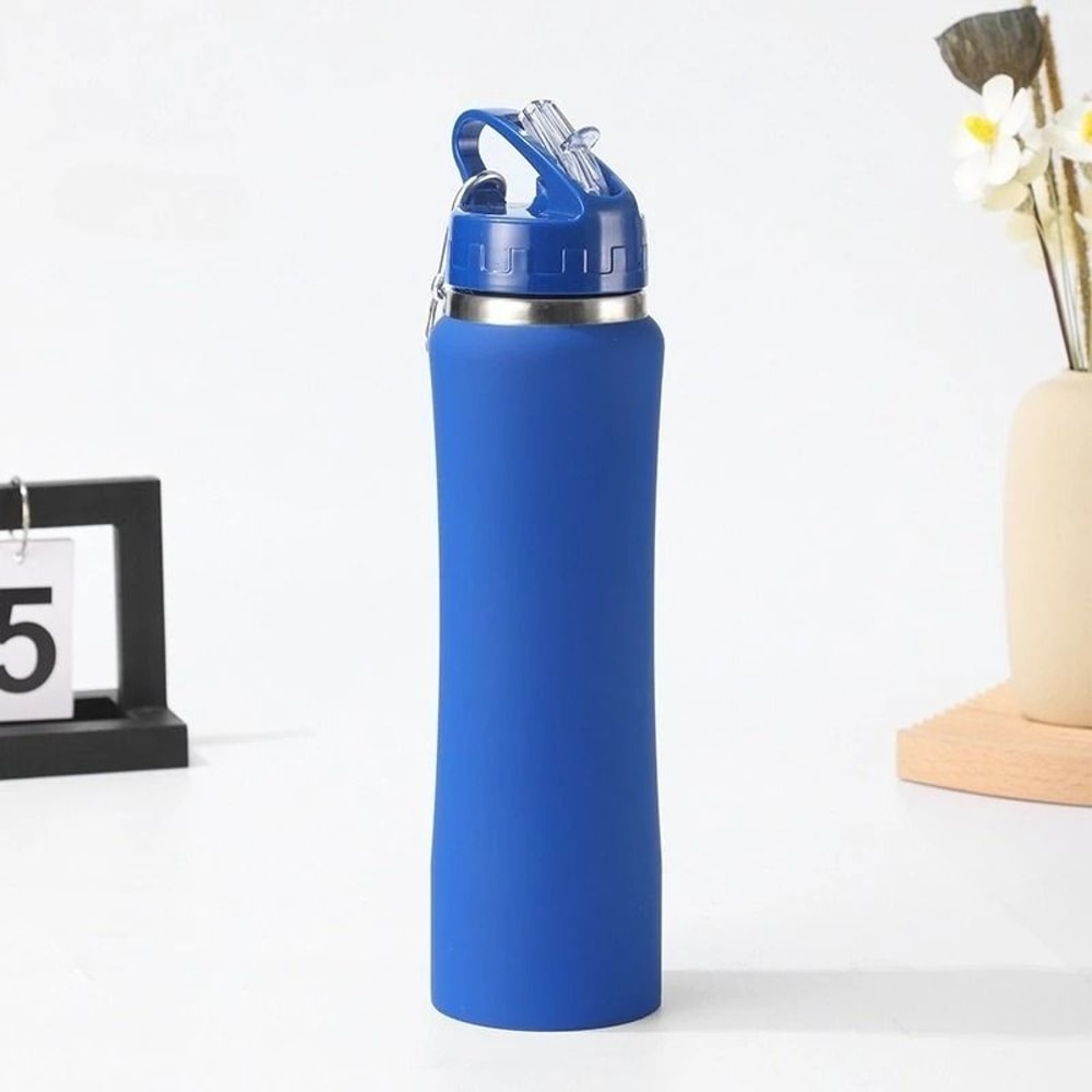 JUSTINLAU Stainless Steel Thermos Cup 600ml750ml Vacuum Insulated Kids Straw Cup 9