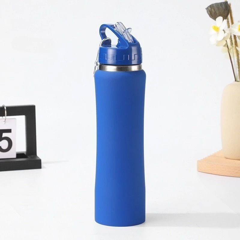 JUSTINLAU Stainless Steel Thermos Cup 600ml750ml Vacuum Insulated Kids Straw Cup 9