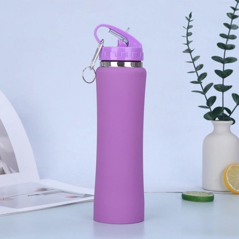 JUSTINLAU Stainless Steel Thermos Cup 600ml750ml Vacuum Insulated Kids Straw Cup 11