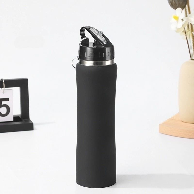 JUSTINLAU Stainless Steel Thermos Cup 600ml750ml Vacuum Insulated Kids Straw Cup 6