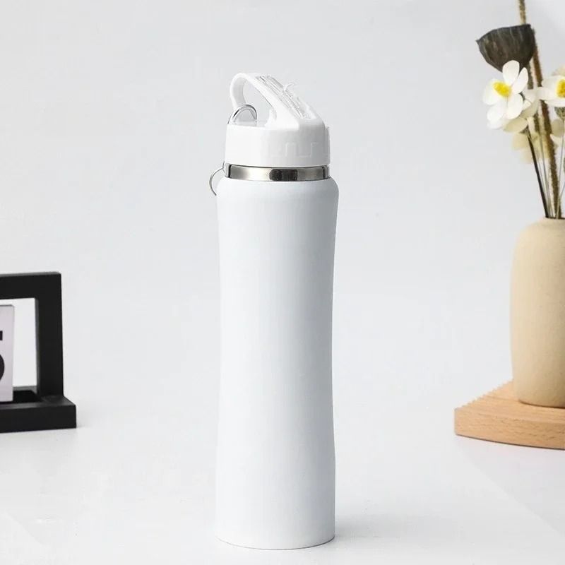 JUSTINLAU Stainless Steel Thermos Cup 600ml750ml Vacuum Insulated Kids Straw Cup 7