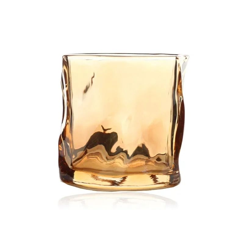 Artisanal Glacier Glass Mug 190ml Irregular Whiskey Coffee Cup 6