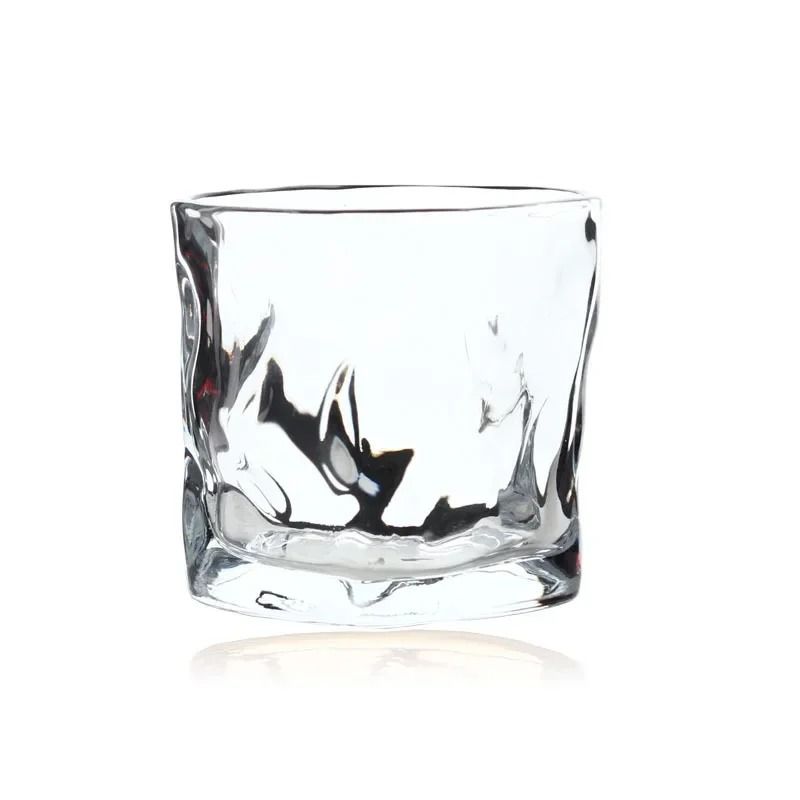Artisanal Glacier Glass Mug 190ml Irregular Whiskey Coffee Cup 7